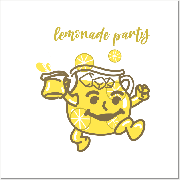 Lemonade Party - Retro Wall Art by Veljam